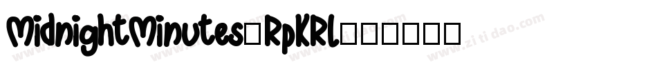MidnightMinutes-RpKRl字体转换