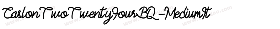 CaslonTwoTwentyFourBQ-MediumItalic字体转换