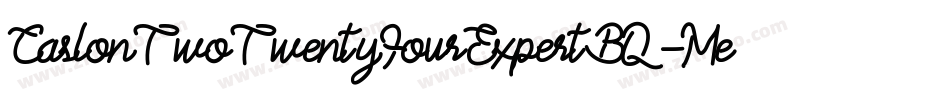 CaslonTwoTwentyFourExpertBQ-Medium字体转换