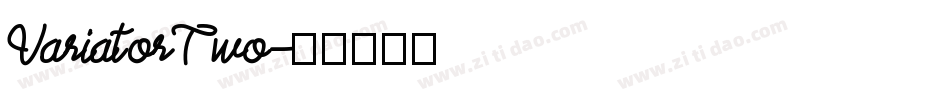 VariatorTwo字体转换