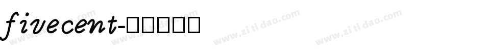 fivecent字体转换