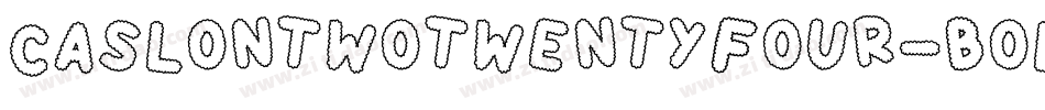 CaslonTwoTwentyFour-Bold字体转换