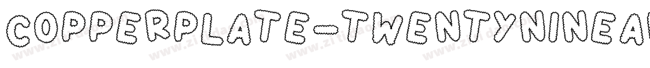 Copperplate-TwentyNineAB字体转换