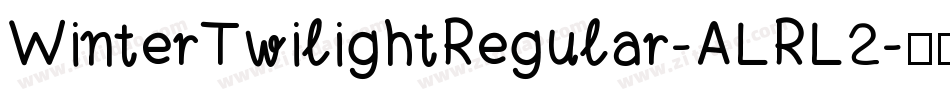 WinterTwilightRegular-ALRL2字体转换