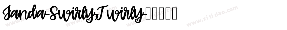 Janda-Swirly-Twirly字体转换