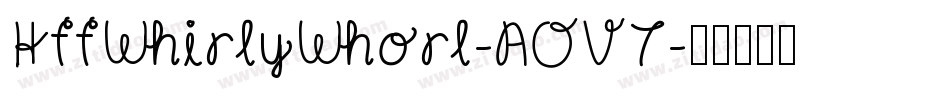 HffWhirlyWhorl-AOV7字体转换