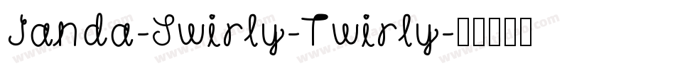 Janda-Swirly-Twirly字体转换