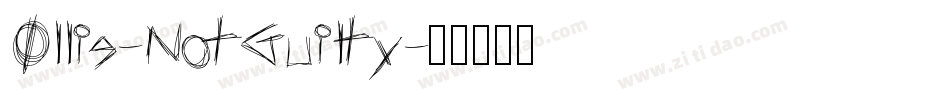 Ollie-NotGuilty字体转换