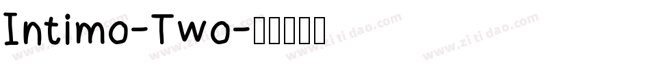 Intimo-Two字体转换
