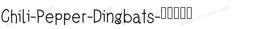 Chili-Pepper-Dingbats字体转换