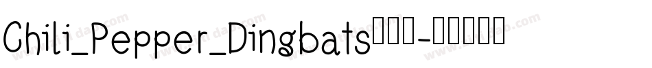 Chili_Pepper_Dingbats手机版字体转换