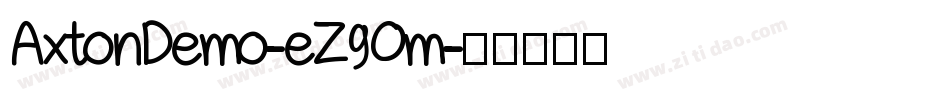 AxtonDemo-eZ9Om字体转换