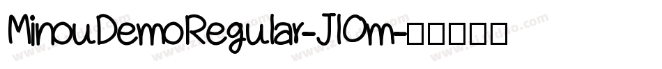 MinouDemoRegular-JlOm字体转换