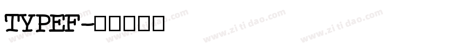 TYPEF字体转换
