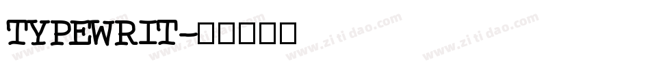 TYPEWRIT字体转换