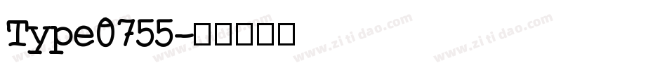 Type0755字体转换
