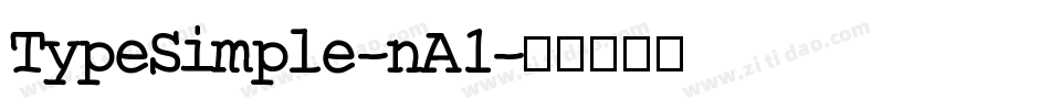 TypeSimple-nA1字体转换
