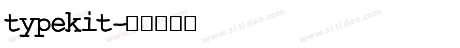 typekit字体转换