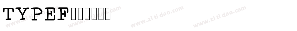 TYPEF字体转换