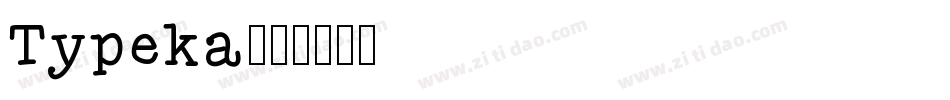 Typeka字体转换