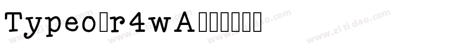 Typeo-r4wA字体转换