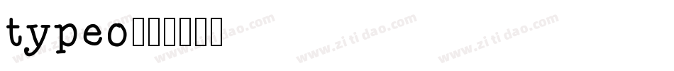 typeo字体转换