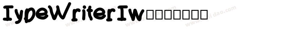 TypeWriterTwo字体转换