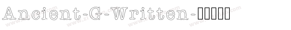Ancient-G-Written字体转换