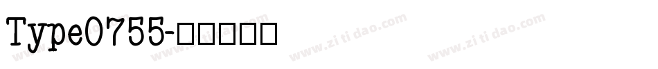 Type0755字体转换