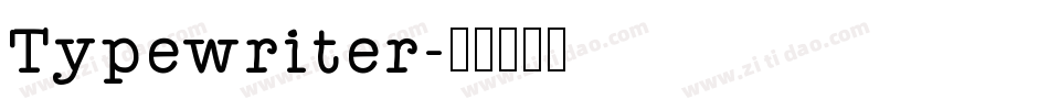 Typewriter字体转换