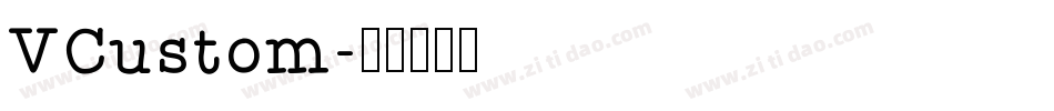 VCustom字体转换