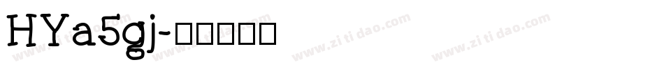 HYa5gj字体转换