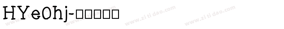 HYe0hj字体转换