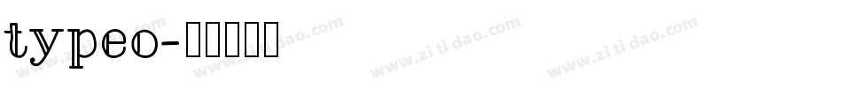typeo字体转换