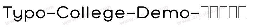 Typo-College-Demo字体转换