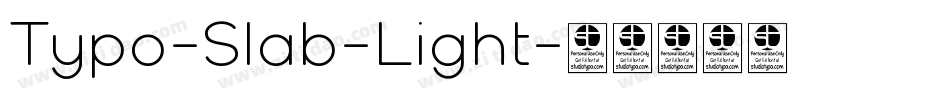 Typo-Slab-Light字体转换