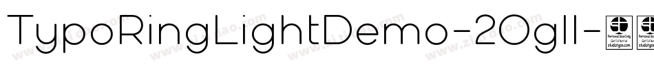 TypoRingLightDemo-2Ogll字体转换