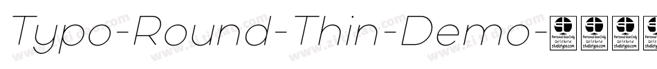 Typo-Round-Thin-Demo字体转换