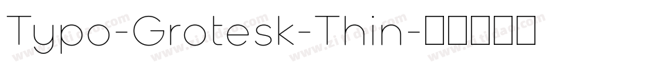 Typo-Grotesk-Thin字体转换