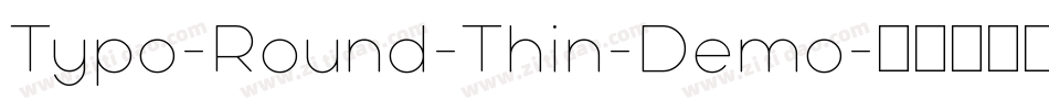 Typo-Round-Thin-Demo字体转换