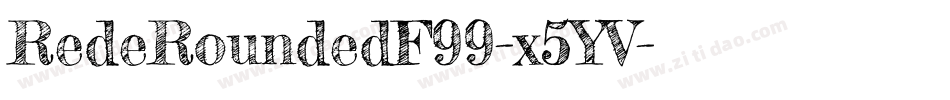 RedeRoundedF99-x5YV字体转换