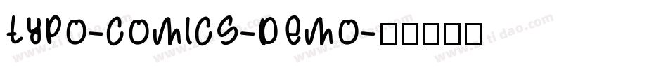 TYPO-COMICS-DEMO字体转换