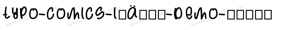 TYPO-COMICS-Italic-DEMO字体转换