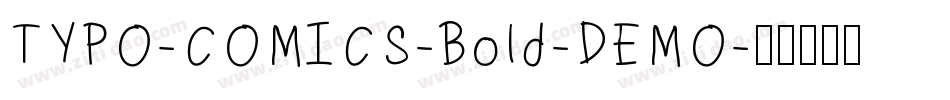 TYPO-COMICS-Bold-DEMO字体转换