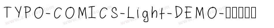 TYPO-COMICS-Light-DEMO字体转换