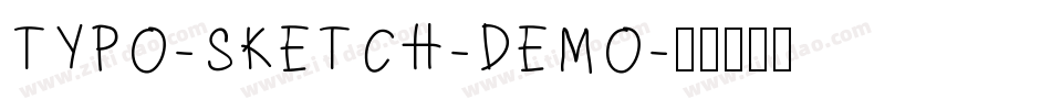 TYPO-SKETCH-DEMO字体转换