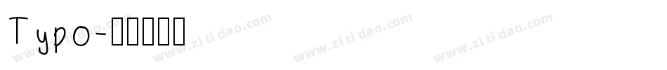 Typo字体转换