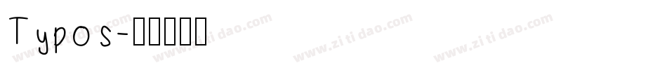 Typos字体转换