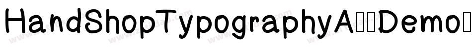 HandShopTypographyA20Demo-Jyqx字体转换