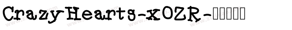 CrazyHearts-x0ZR字体转换